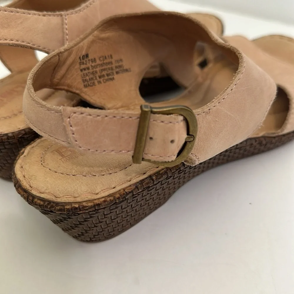 Born Leah strap neutral sandals 10